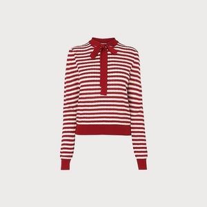 Lottie Striped Bow Detail Jumper